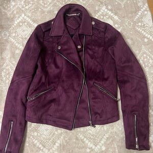 Purple Moto Jacket Size S